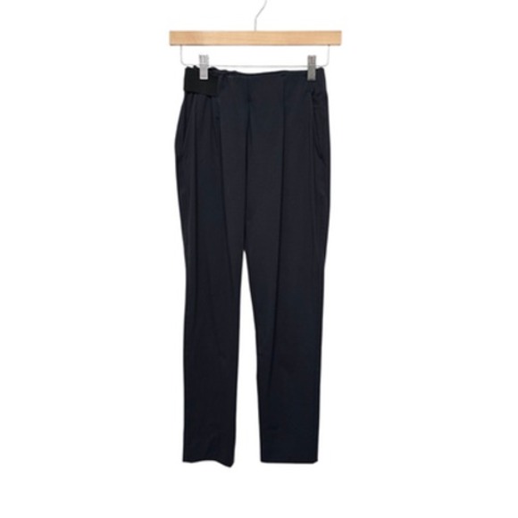 Aday Pants Womens XS Navy Turn It Around Nylon Blend Pull On Stretch Trousers - Picture 1 of 8